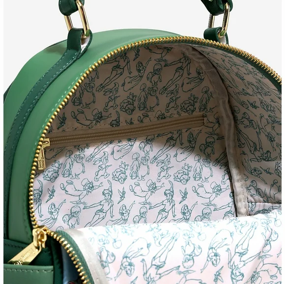 NWT Loungefly Peter Pan Captain Captain Hook mini backpack and wallet set - Picture 8 of 16